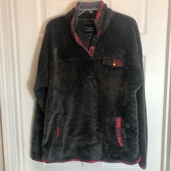 Simply Southern Pullover 1/4 Snap Front Jacket. Size XL - Picture 1 of 9